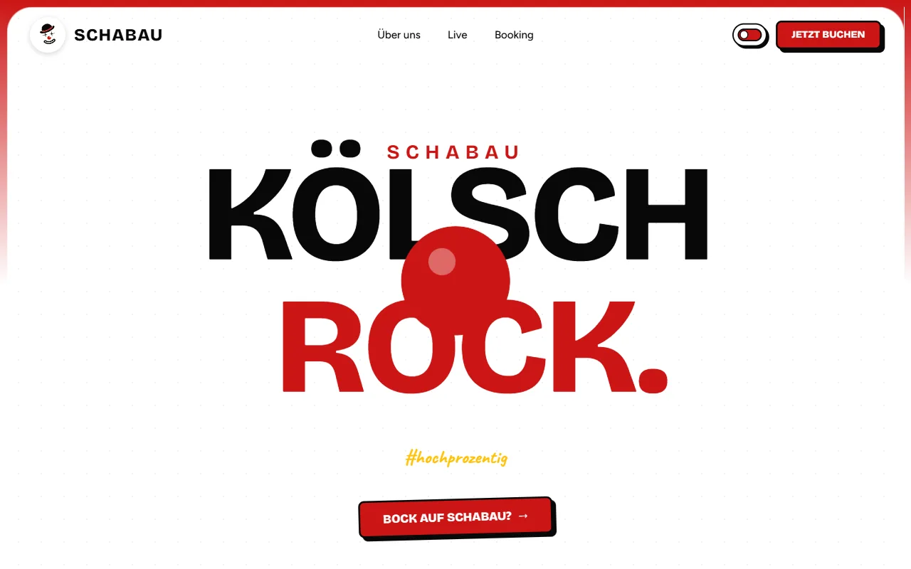 Live-Website Schabau — Musik & Live