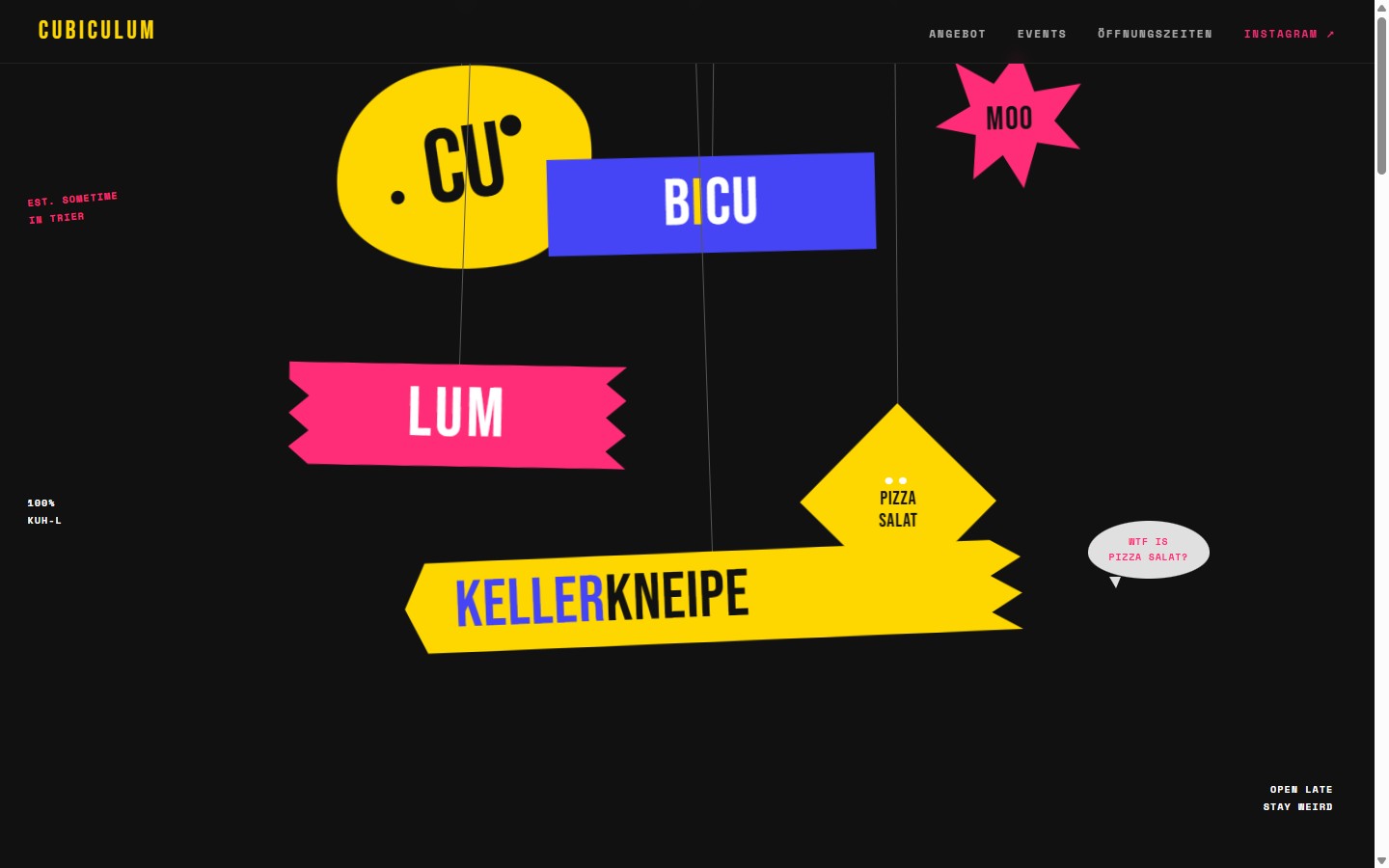 Stilvorschau Cubiculum — architektonisches, klar strukturiertes Webdesign für Studios und Büros