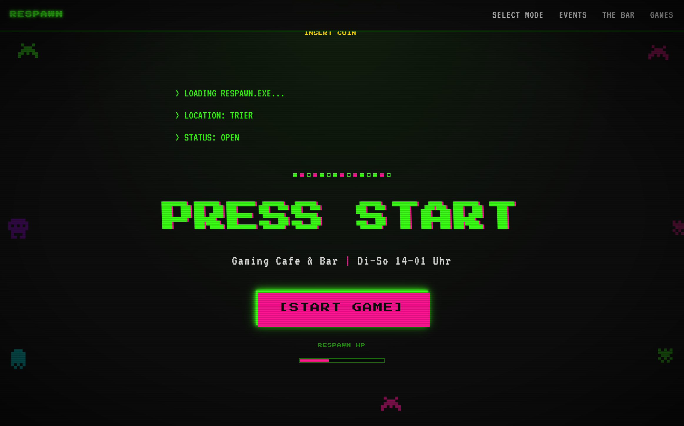Stilvorschau Gaming Interactive — verspieltes, interaktives Webdesign für digitale Marken
